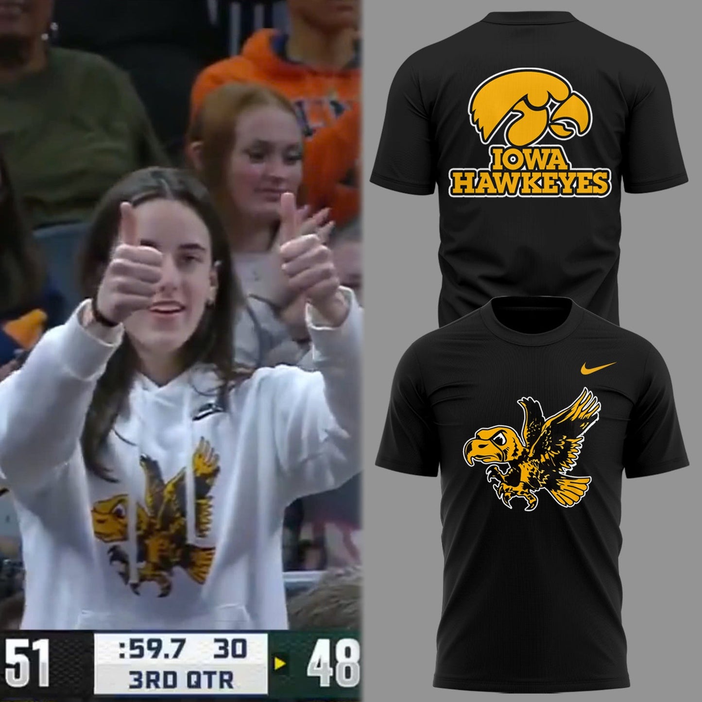 Iowa Hawkeyes 2025 Limited Caitlin Clack T-Shirt