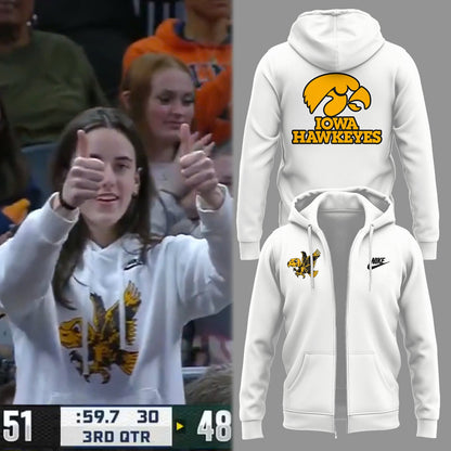 Iowa Hawkeyes 2025 Limited Caitlin Clack Zip Hoodie