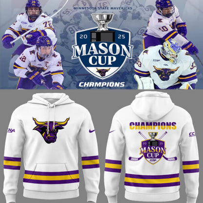 MSU Mavericks Men’s Hockeys Limited Mason Cup Champions 2025 Hoodie