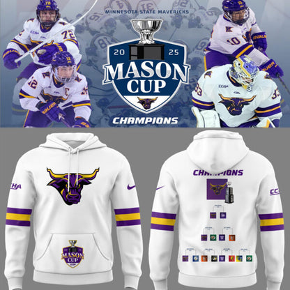 MSU Mavericks Men’s Hockeys Limited Mason Cup Champions 2025 Hoodie