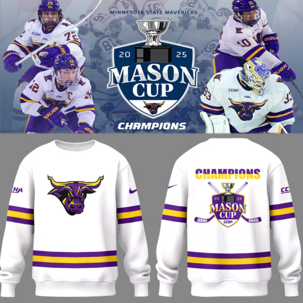MSU Mavericks Men’s Hockeys Limited Mason Cup Champions 2025 Sweatshirt