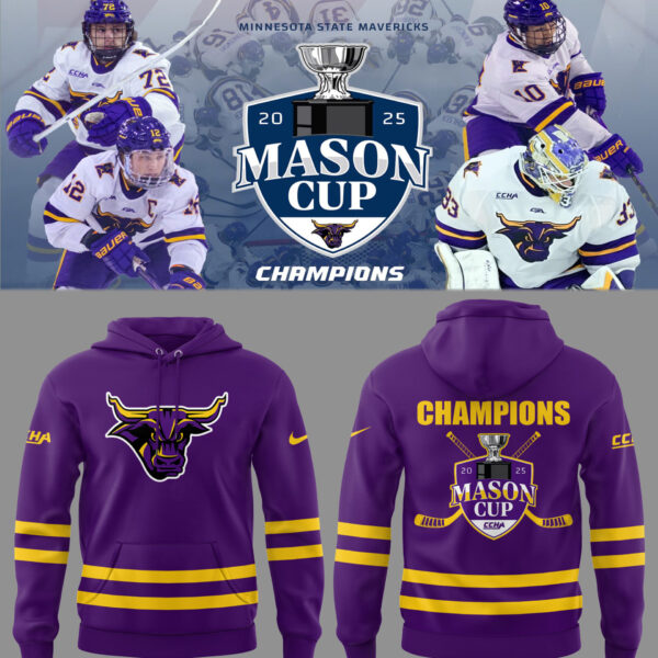 MSU Mavericks Men’s Hockeys Limited Mason Cup Champions 2025 Hoodie