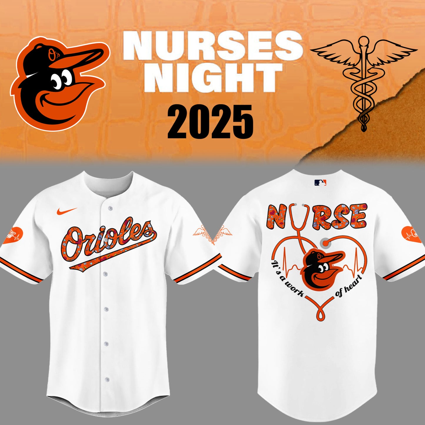 Baltimore Orioles Baseball White Jersey