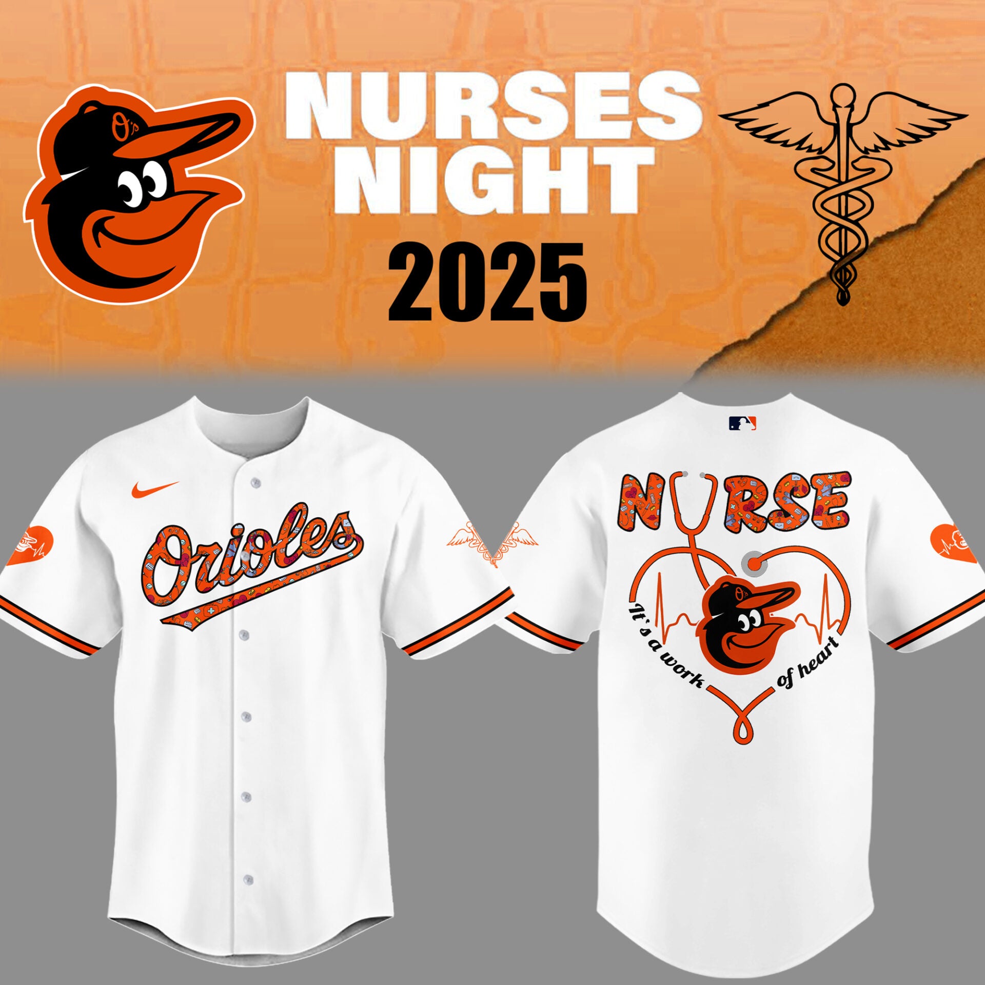 Baltimore Orioles Baseball White Jersey