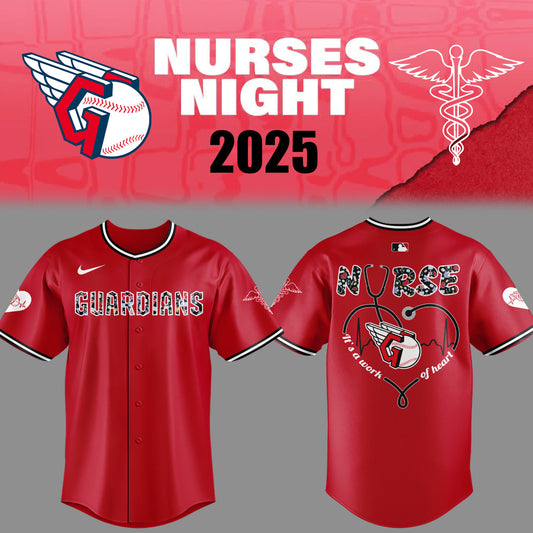 Cleveland Guardians Baseball Red Jersey