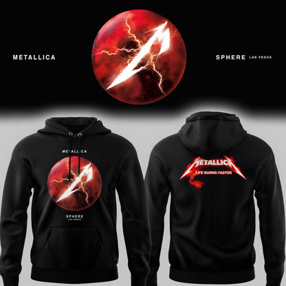 Metallica "Life Burns Faster" Sphere Las Vegas Residency Hoodie