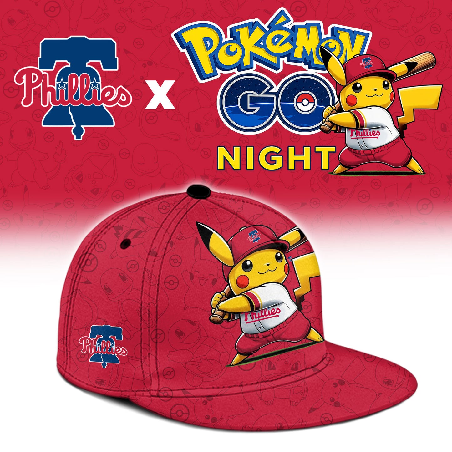 Philadelphia Phillies Pokemon GO Night Limited Baseball Jersey