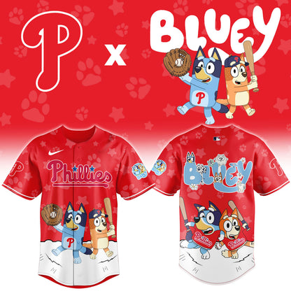 Philadelphia Phillies Bluey Night Game Limited Baseball Jersey