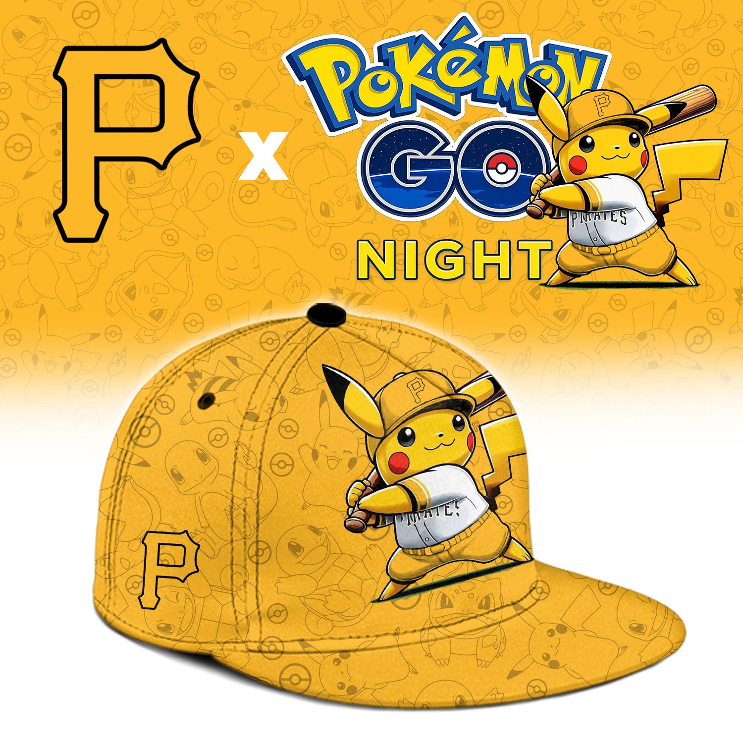 Pittsburgh Pirates Pokemon GO Night Limited Baseball Jersey