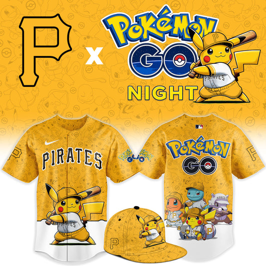Pittsburgh Pirates Pokemon GO Night Limited Baseball Jersey