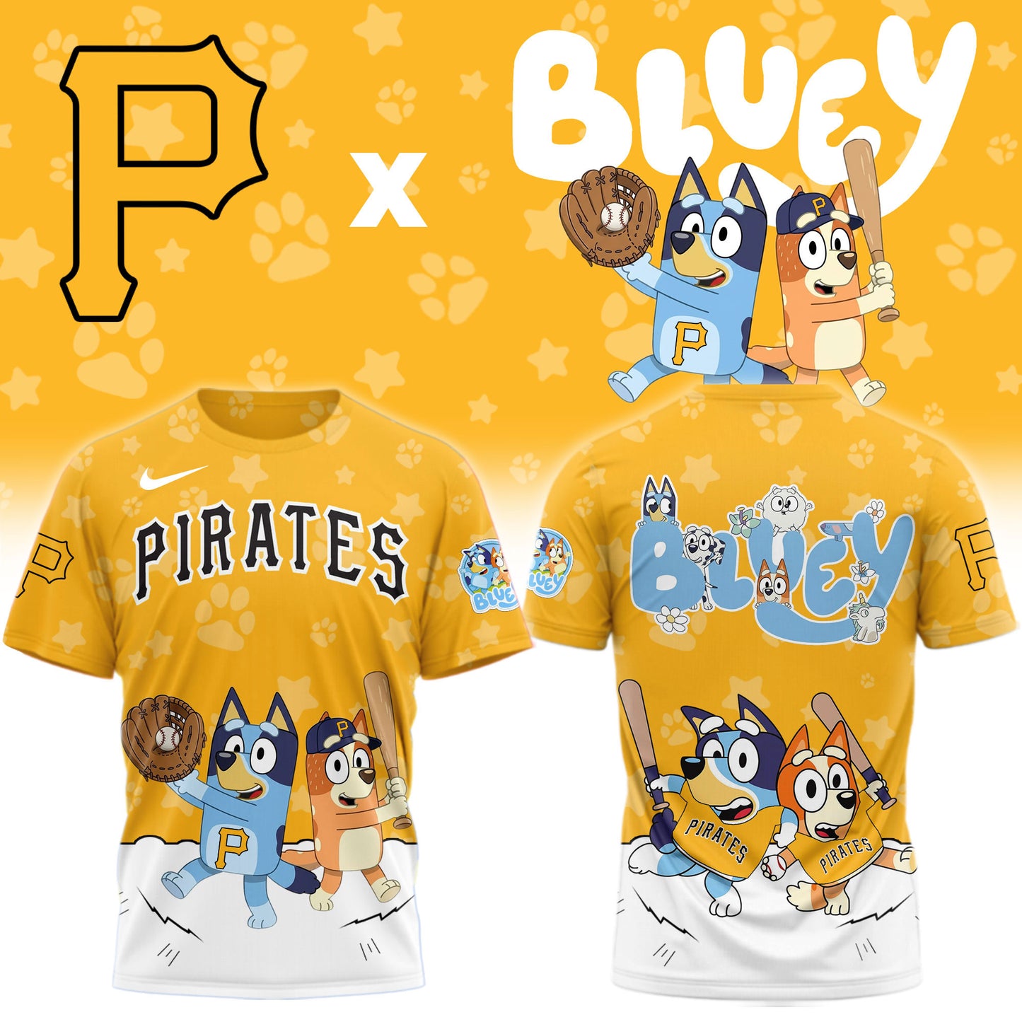 Pittsburgh Pirates Bluey Night Game Limited T-Shirt