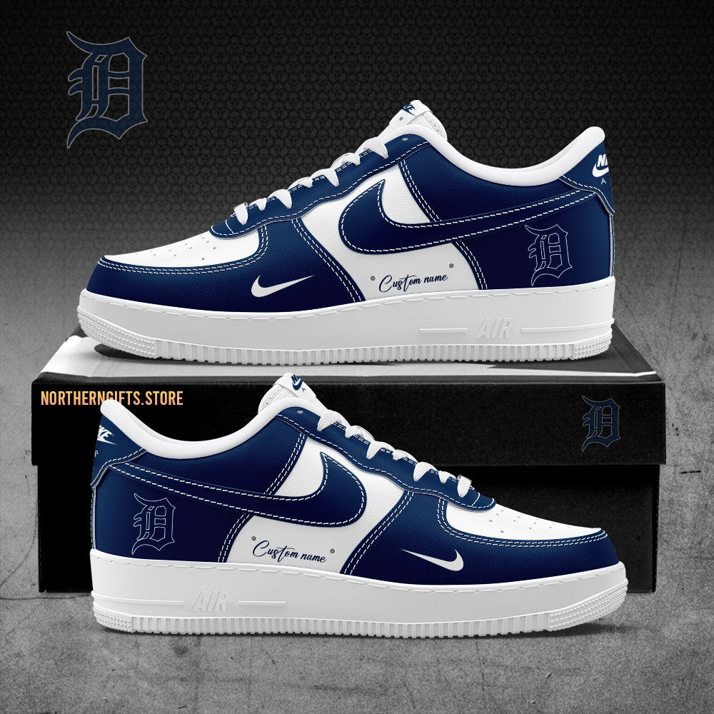 Detroit Tigers AF1 Sneakers Gifts For Detroit Tigers Fans Custom Name
