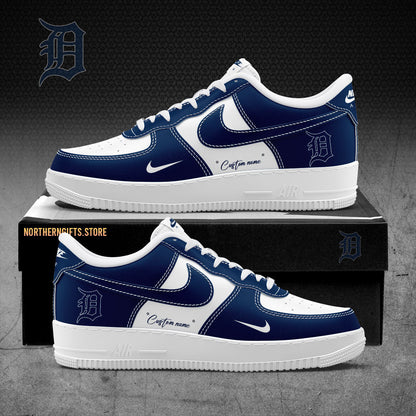 Detroit Tigers AF1 Sneakers Gifts For Detroit Tigers Fans Custom Name