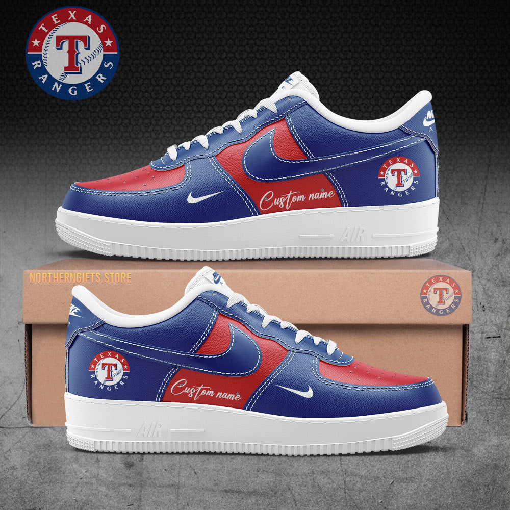 Texas Rangers Gifts For Fans AF1 Sneakers Custom Name