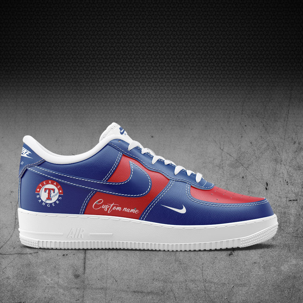 Texas Rangers Gifts For Fans AF1 Sneakers Custom Name