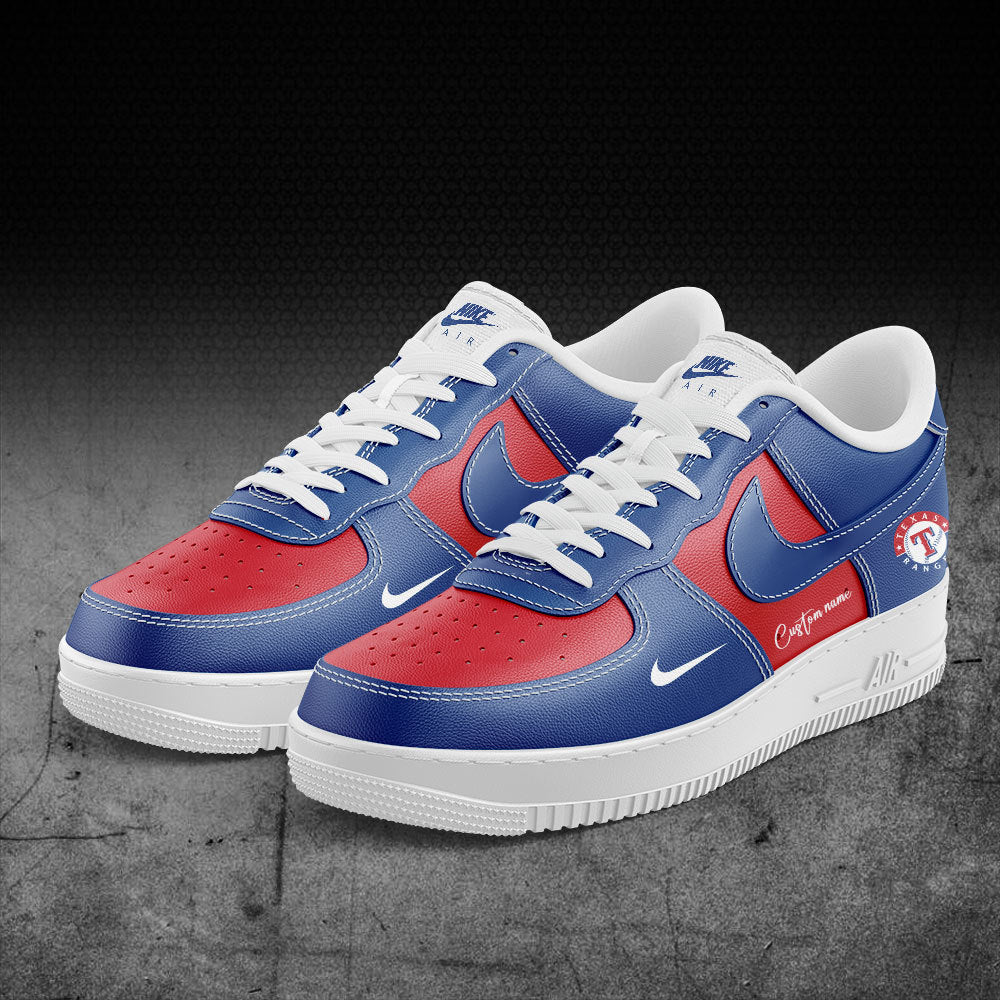 Texas Rangers Gifts For Fans AF1 Sneakers Custom Name