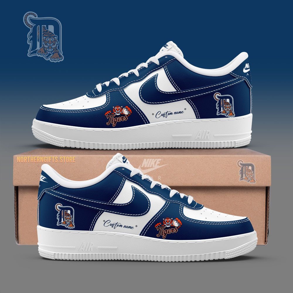 Detroit Tigers AF1 Sneakers Gifts For Detroit Tigers Fans Custom Name