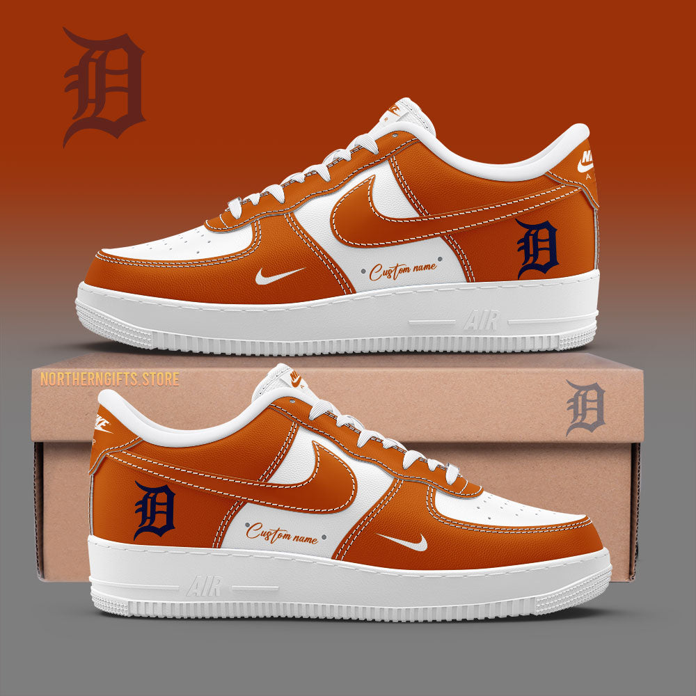 Detroit Tigers AF1 Sneakers Gifts For Detroit Tigers Fans Custom Name