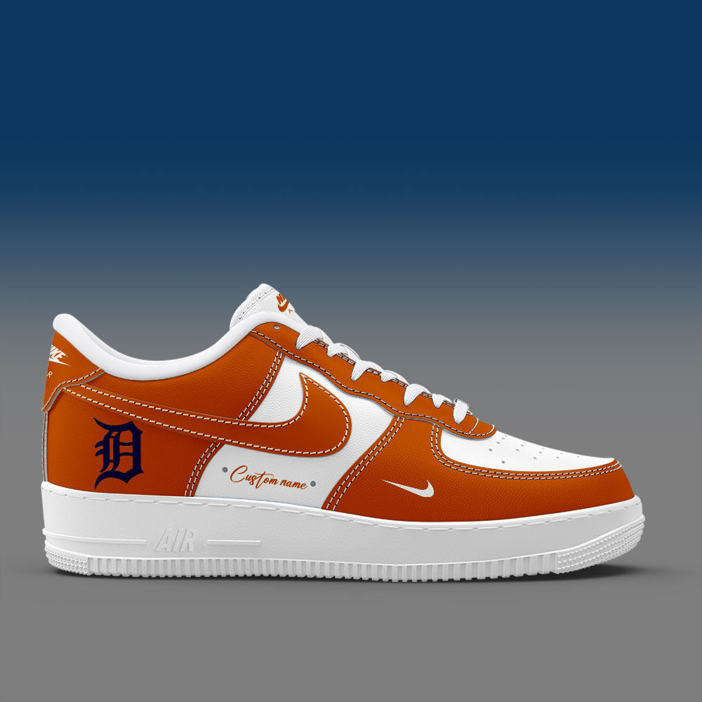 Detroit Tigers AF1 Sneakers Gifts For Detroit Tigers Fans Custom Name