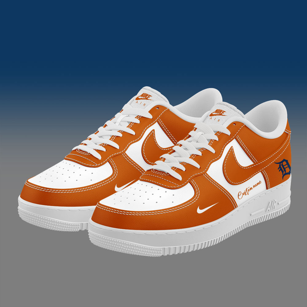 Detroit Tigers AF1 Sneakers Gifts For Detroit Tigers Fans Custom Name