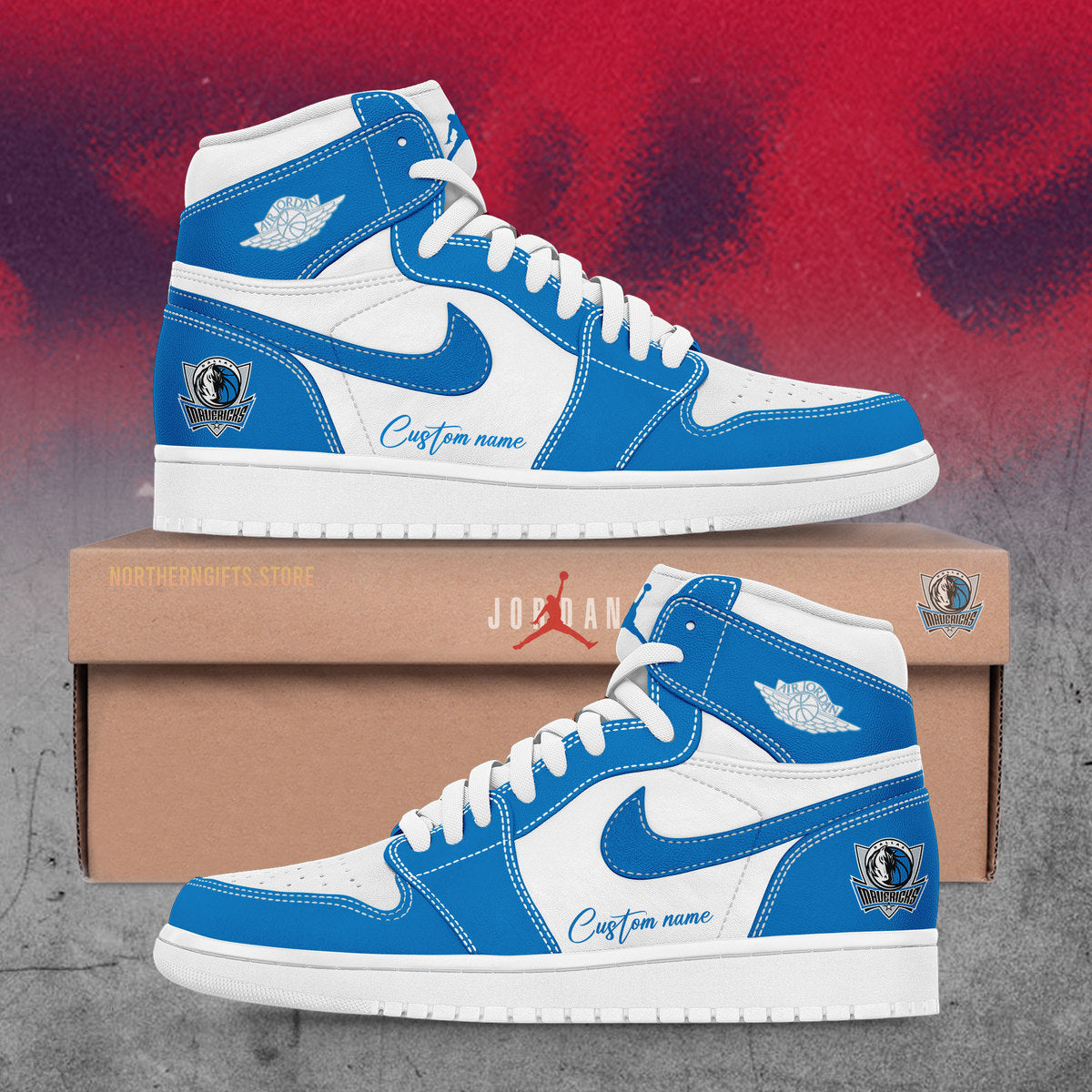 Dallas Mavericks JD1 Sneaker Custom Name For Fans