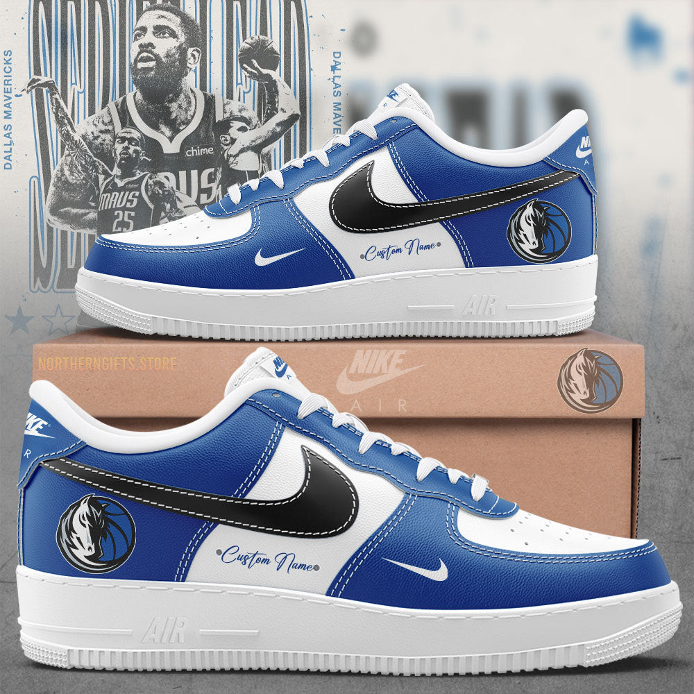Dallas Mavericks AF1 Sneaker Custom Name For Fans