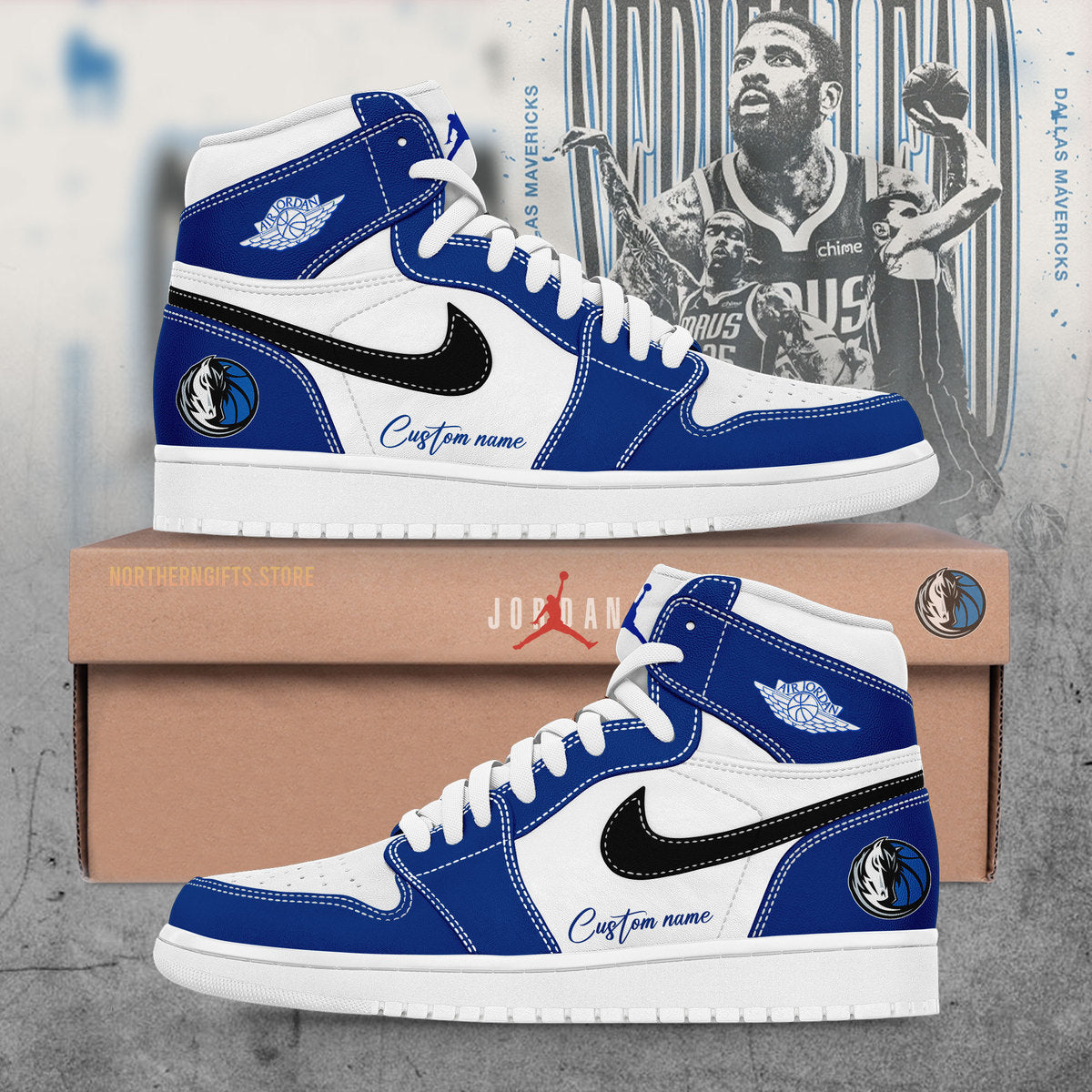 Dallas Mavericks JD1 Sneaker Custom Name For Fans
