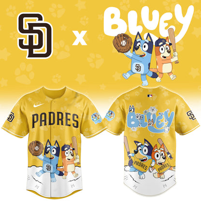 San Diego Padres Bluey Night Game Limited Baseball Jersey
