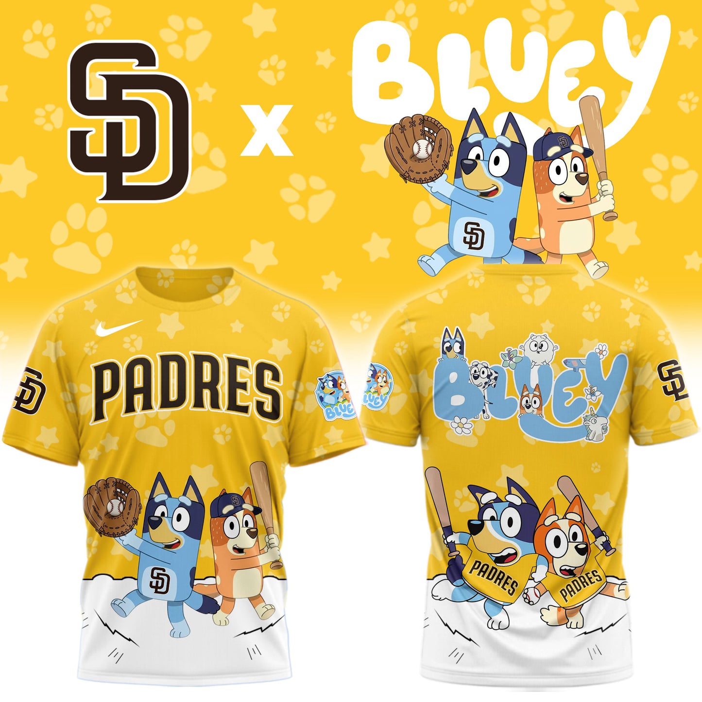 San Diego Padres Bluey Night Game Limited T-Shirt