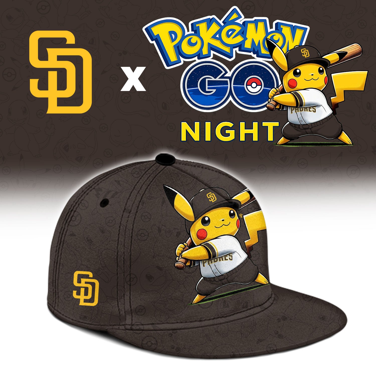 San Diego Padres Pokemon GO Night Limited Baseball Jersey