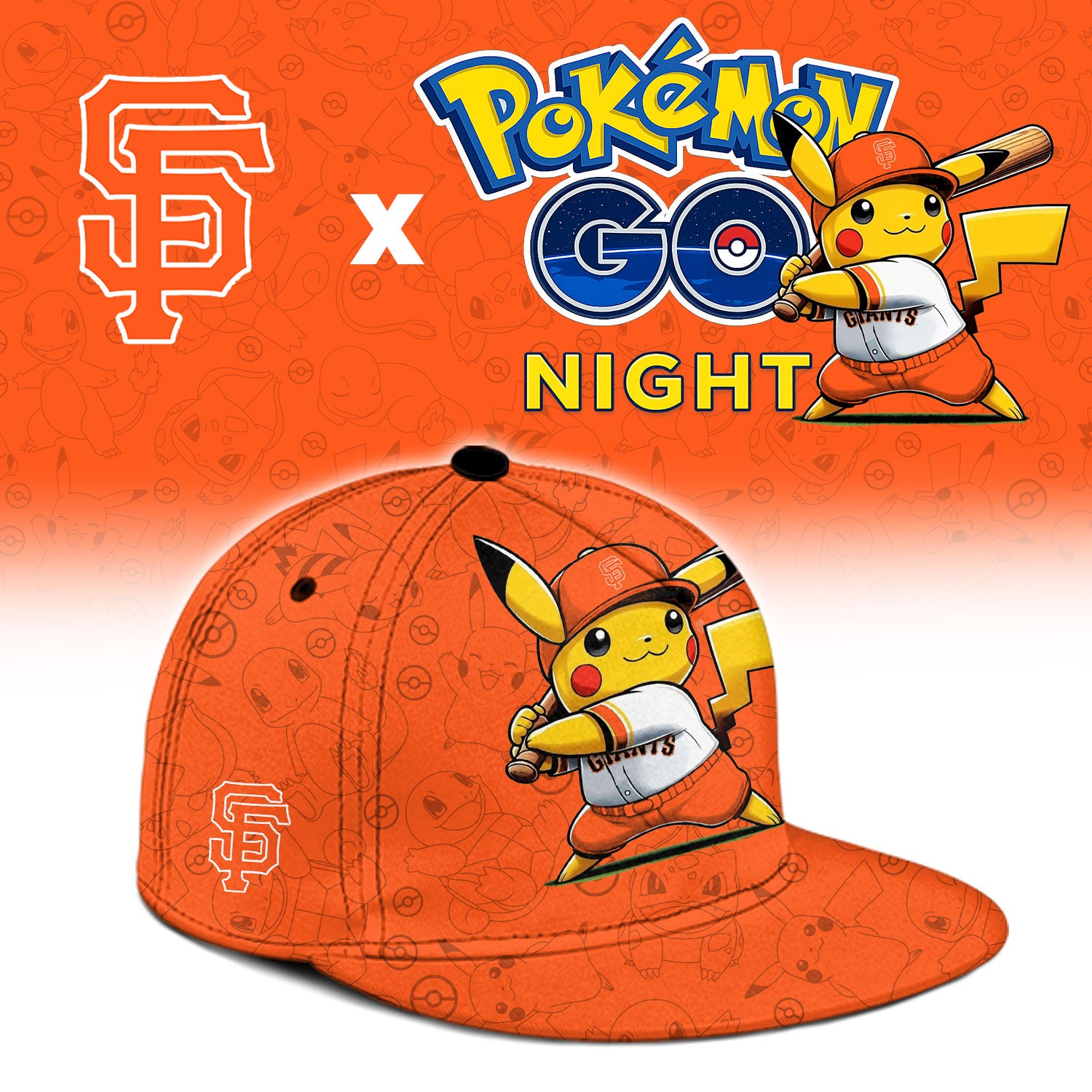 San Francisco Giants Pokemon GO Night Limited Baseball Jersey