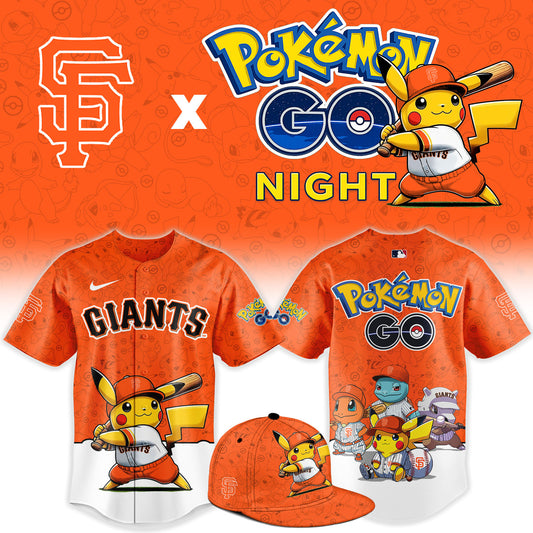 San Francisco Giants Pokemon GO Night Limited Baseball Jersey