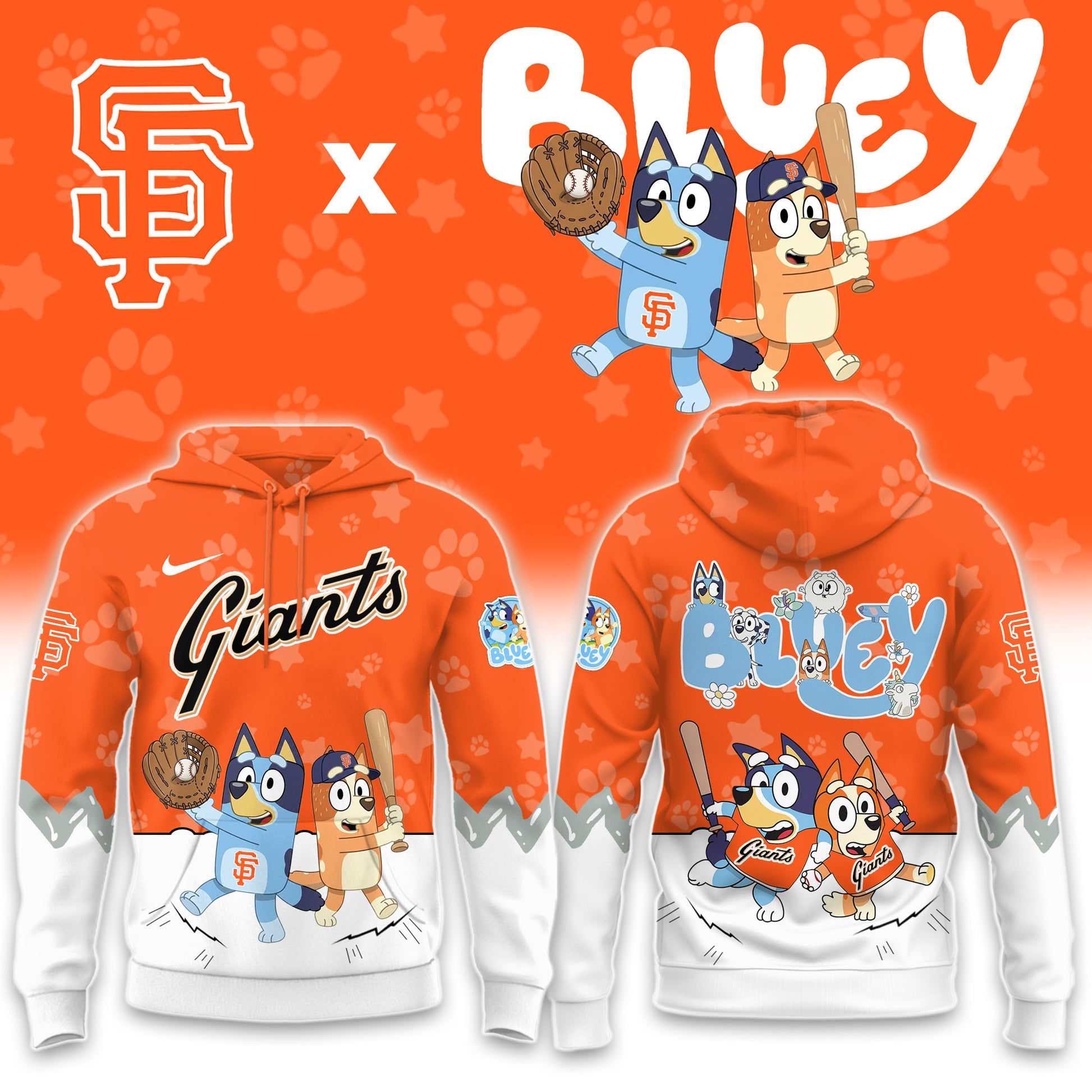 San Francisco Giants Bluey Night Game Limited Hoodie