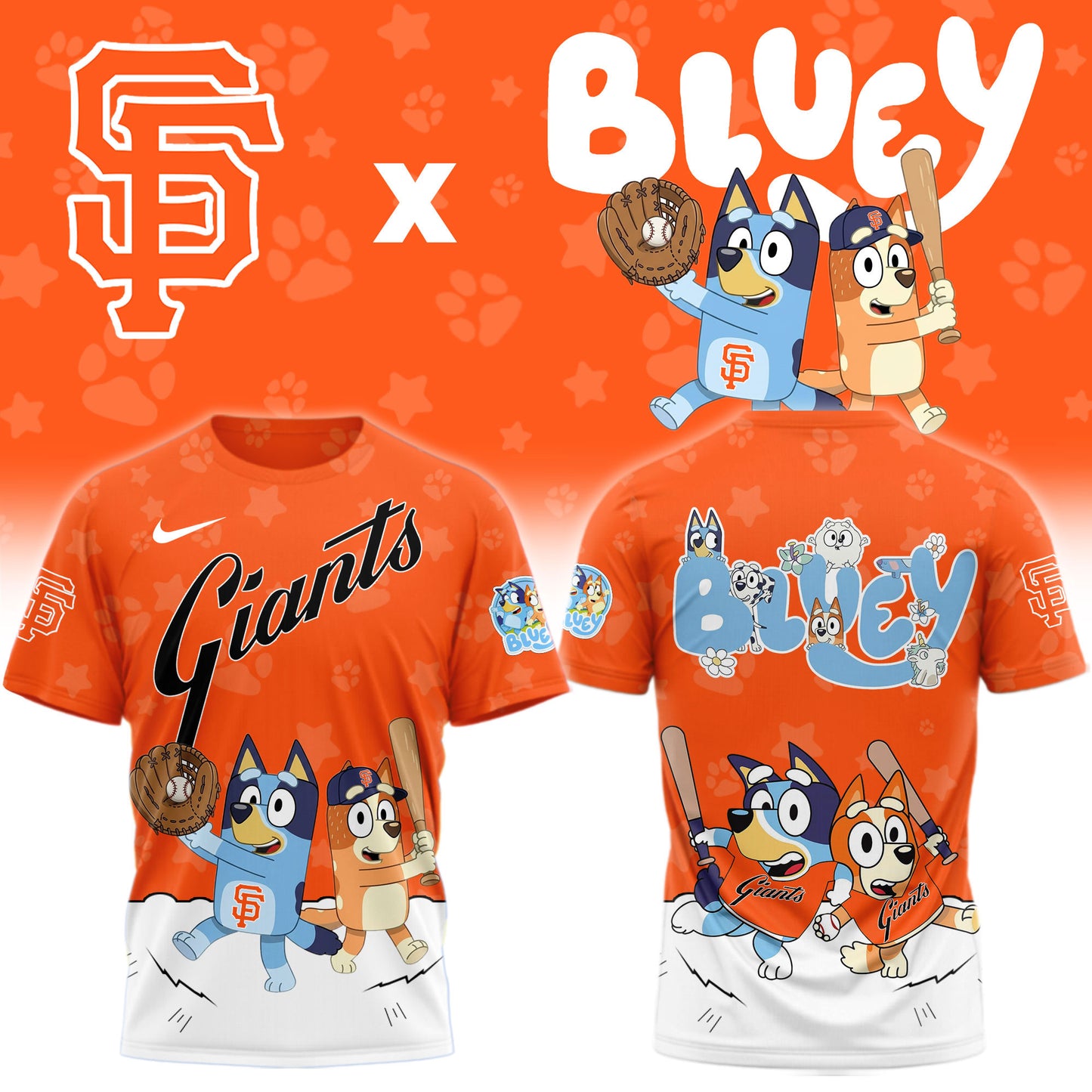 San Francisco Giants Bluey Night Game Limited T-Shirt