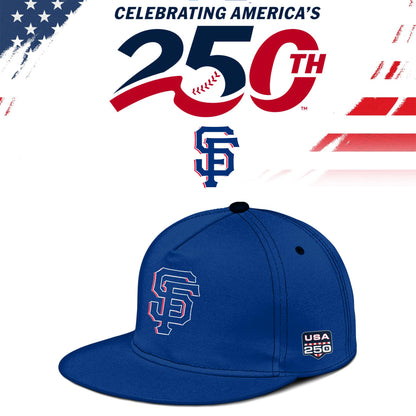 San Francisco Giants USA 250th Anniversary Baseball Jersey And Cap