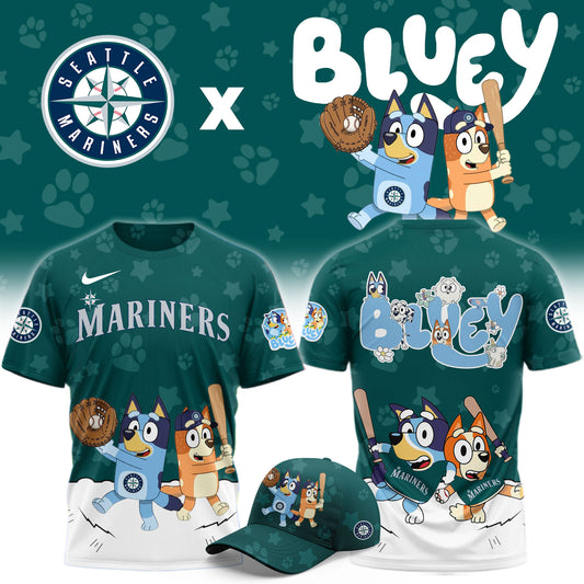 Seattle Mariners Bluey Night Game Limited T-Shirt