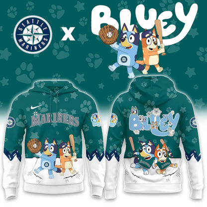 Seattle Mariners Bluey Night Game Limited Hoodie