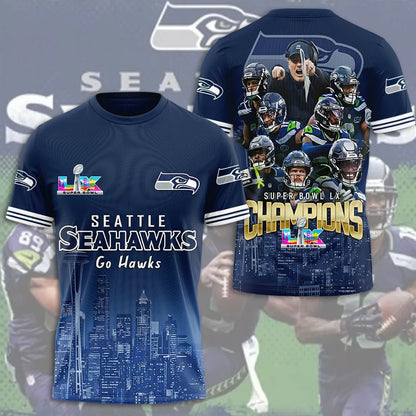 Seattle Seahawks Super Bowl LX Champions Limited Edition T.shirt