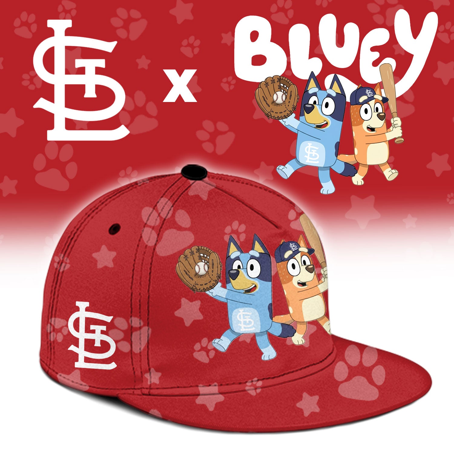 St. Louis Cardinals Bluey Night Game Limited Baseball Jersey