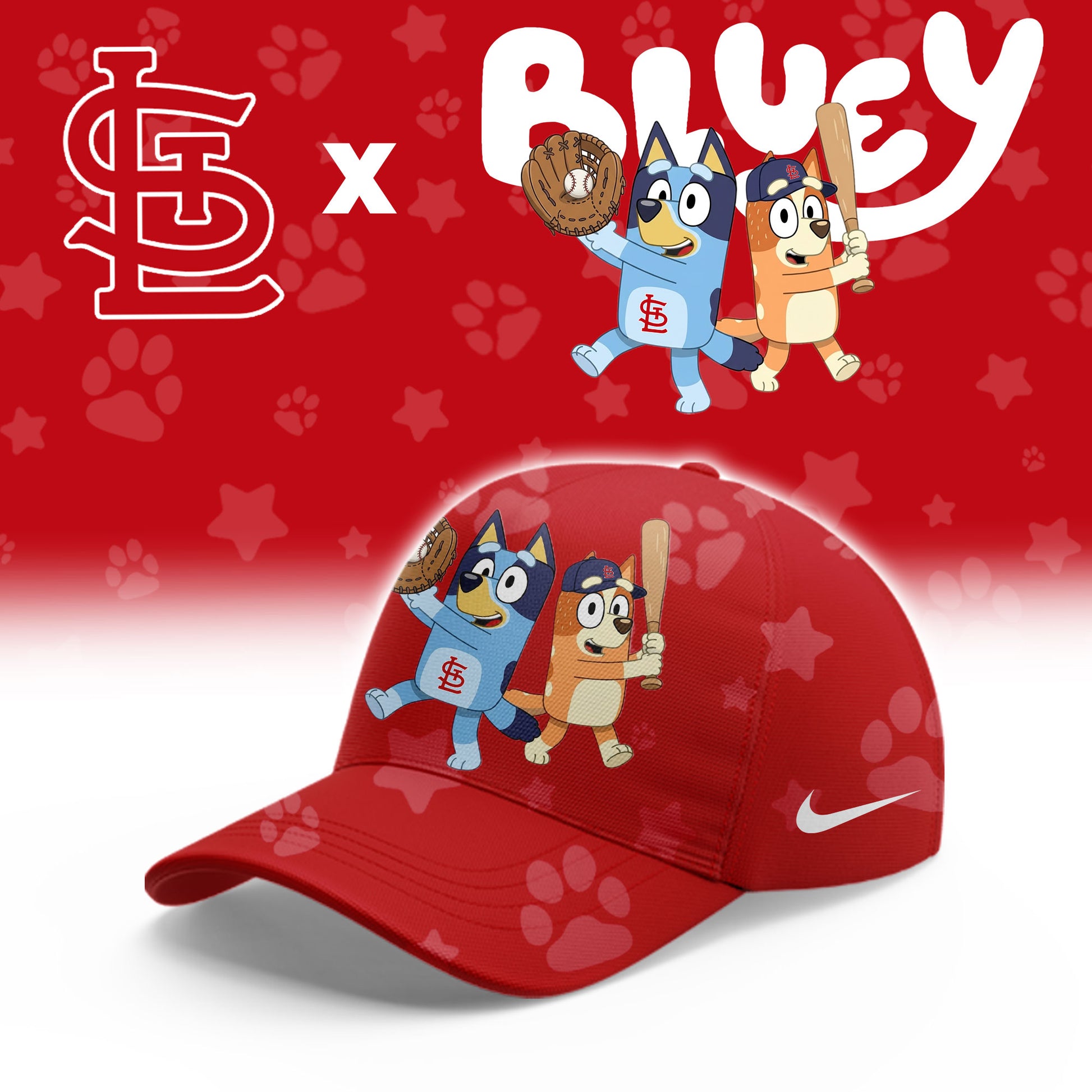 St. Louis Cardinals Bluey Night Game Limited Hoodie