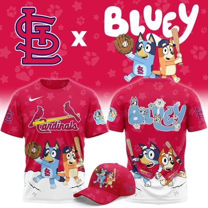 St. Louis Cardinals Bluey Night Game Limited T-Shirt