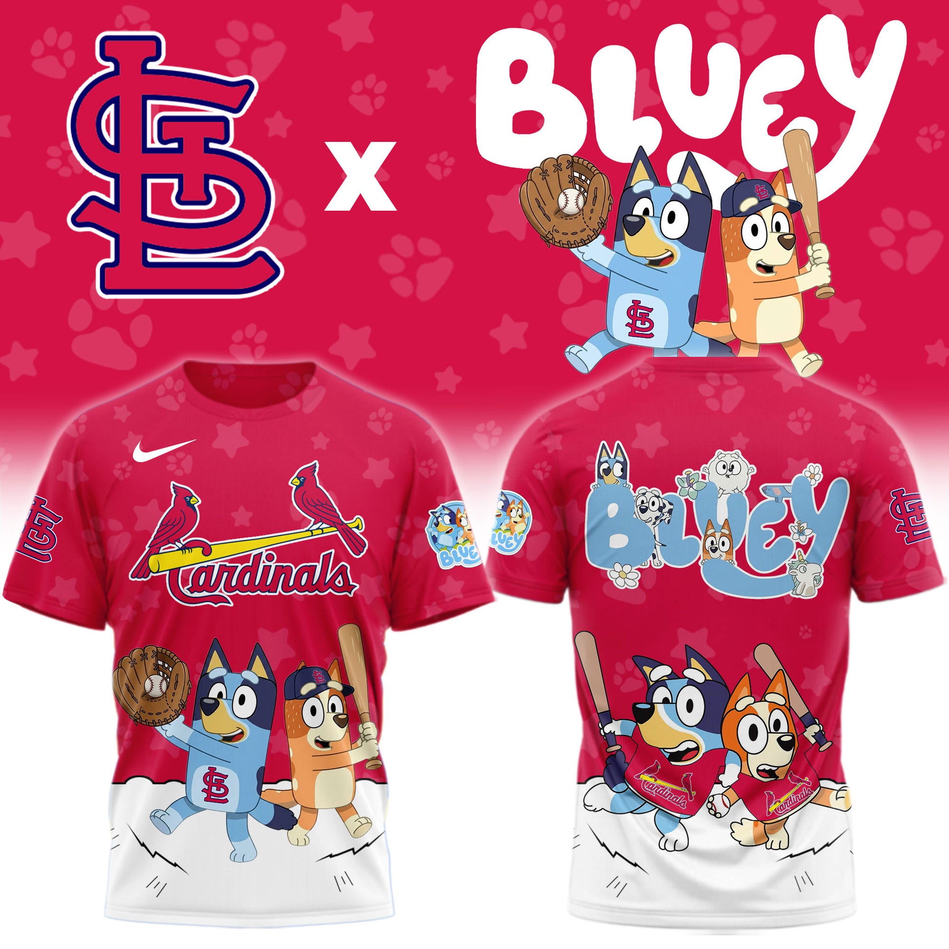 St. Louis Cardinals Bluey Night Game Limited T-Shirt