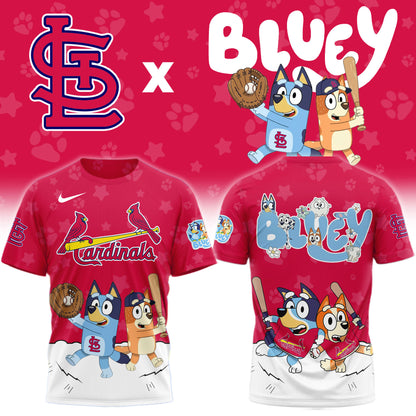 St. Louis Cardinals Bluey Night Game Limited T-Shirt
