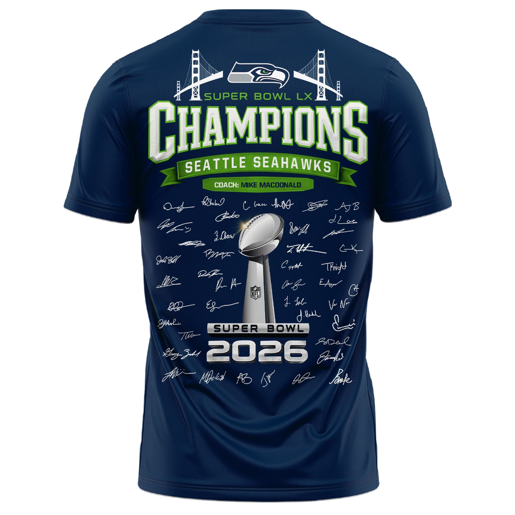 Seattle Seahawks Super Bowl LX Champions Limited Edition T.shirt