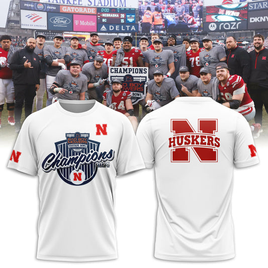 2025 Nebraska Cornhuskers Premium Merch - Nebraska Football Pinstripe Bowl Limited T-Shirt