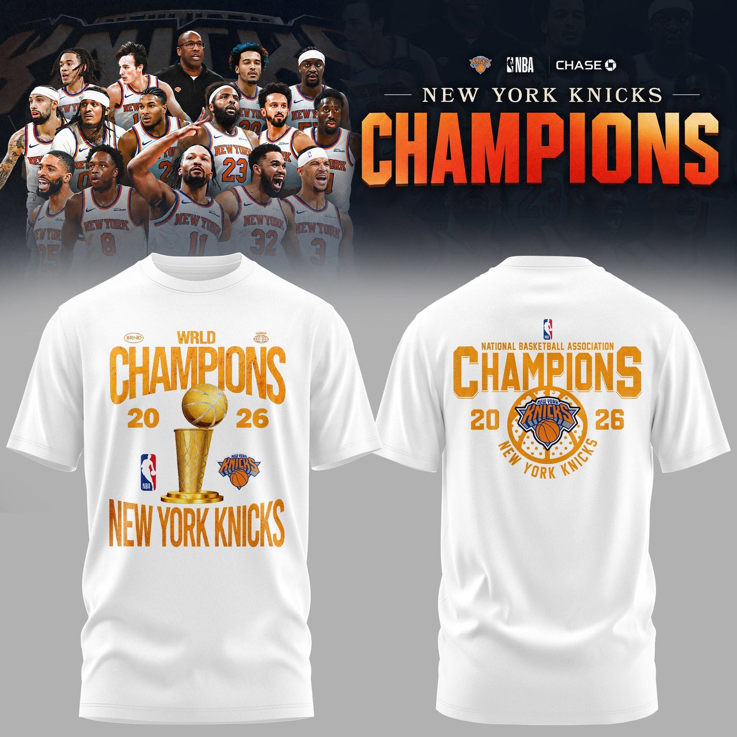 New York Knicks Eastern Conference Champions Edition Tshirt | EA75