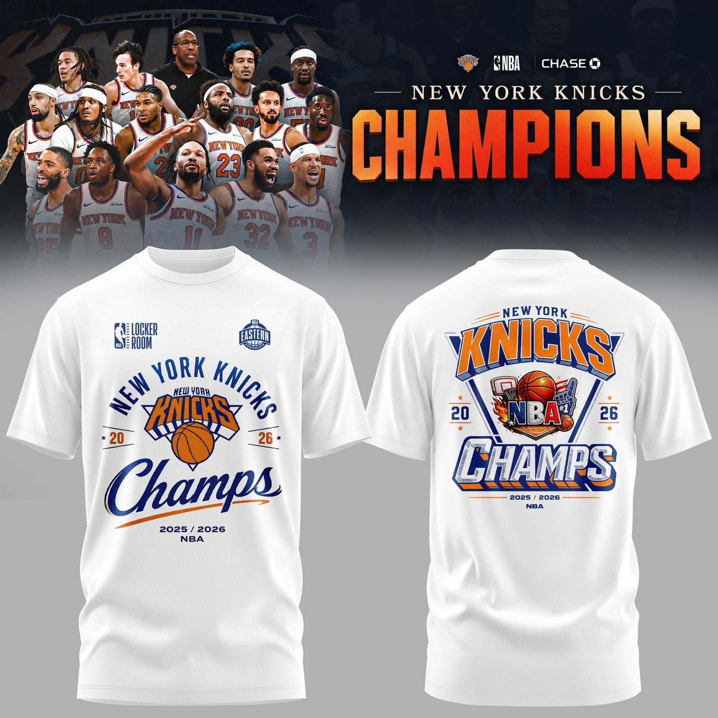 New York Knicks Eastern Conference Champions Edition Tshirt | ZR72