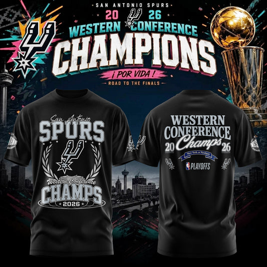 San Antonio Spurs - 2026 Western Conference Champions Tshirt | NI68