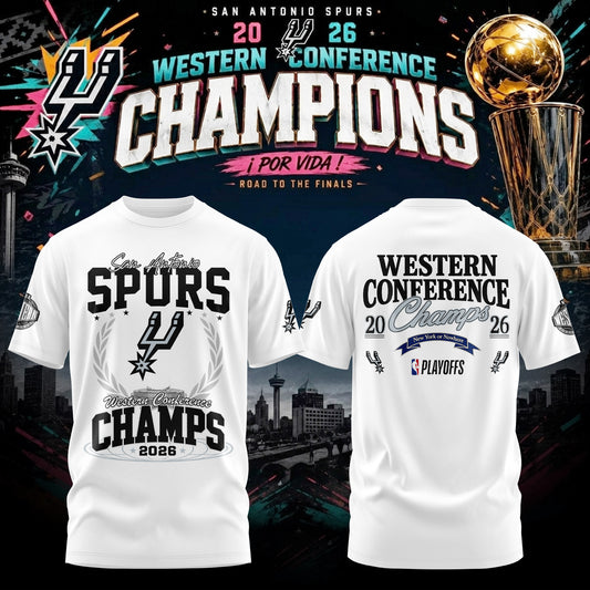 San Antonio Spurs - 2026 Western Conference Champions Tshirt | KO90