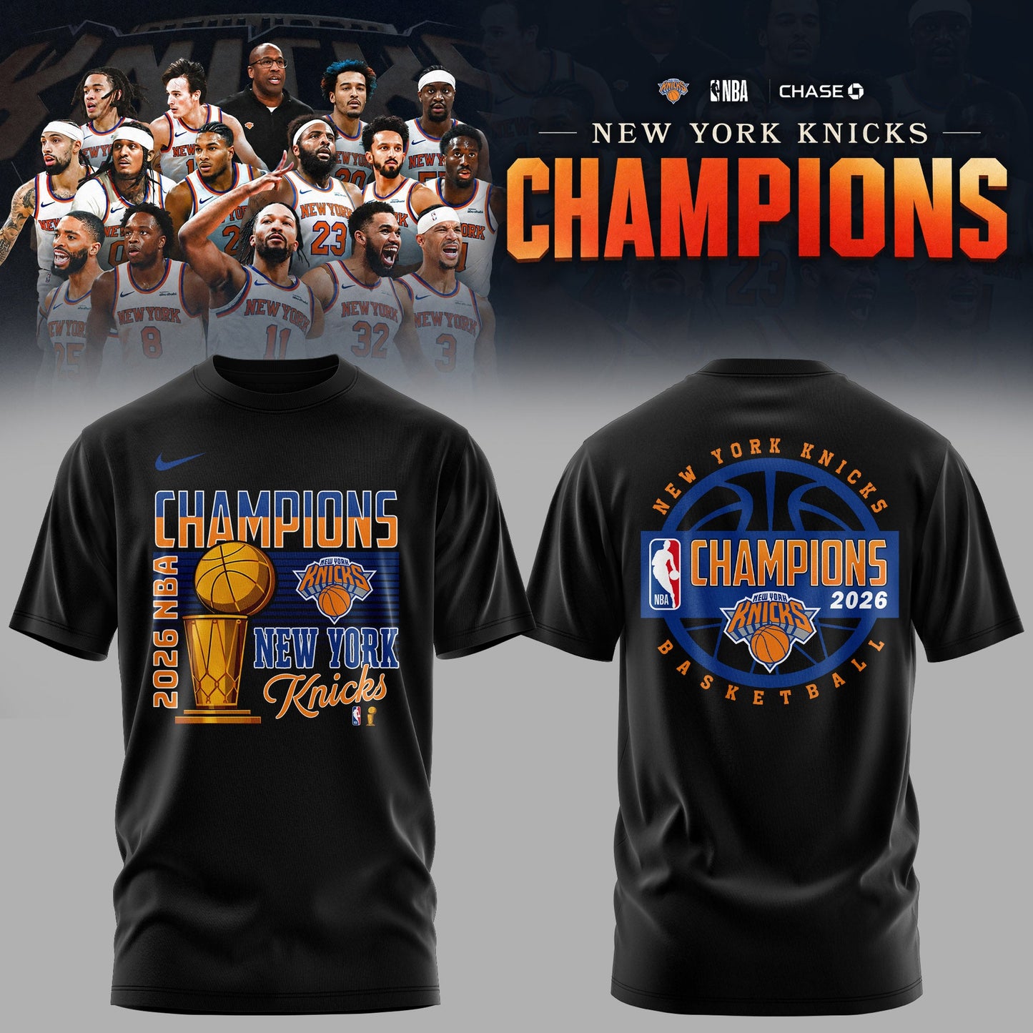 New York Knicks Eastern Conference Champions Edition Tshirt | KI76
